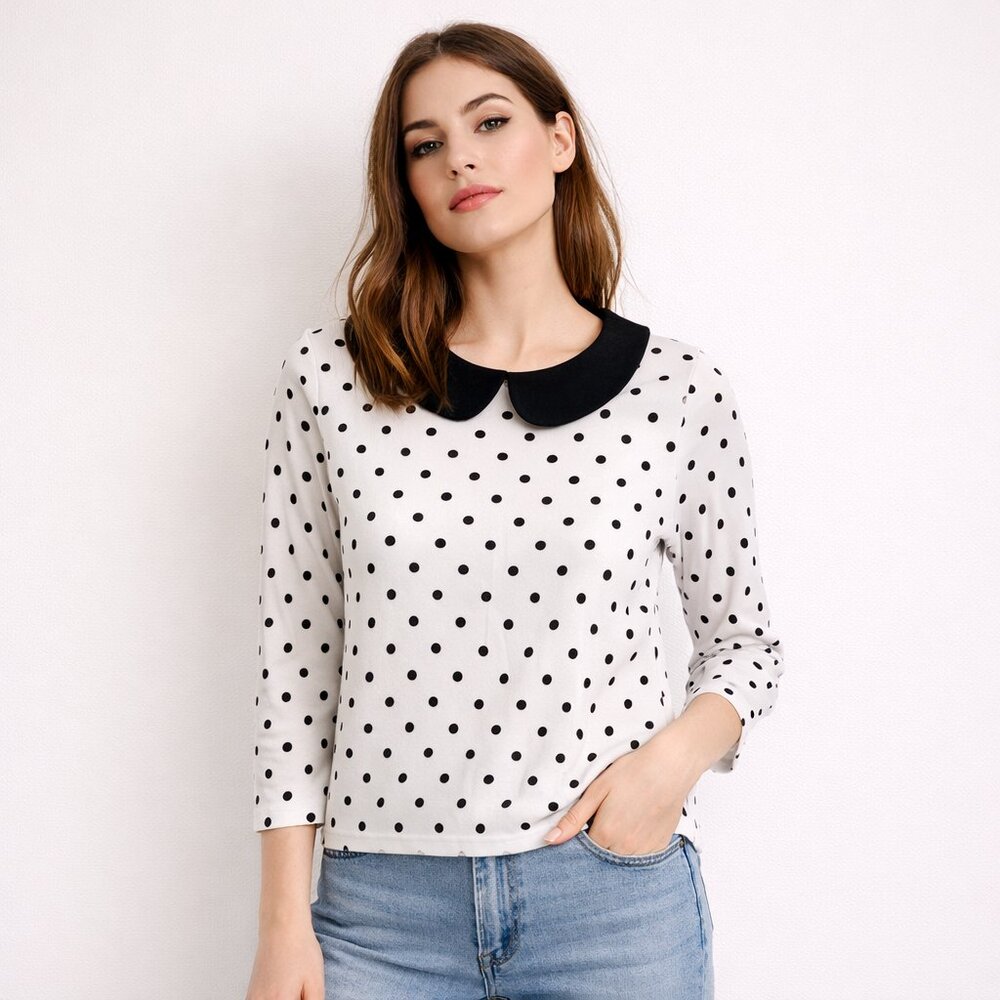 Elle Polka Dot Sweater size S